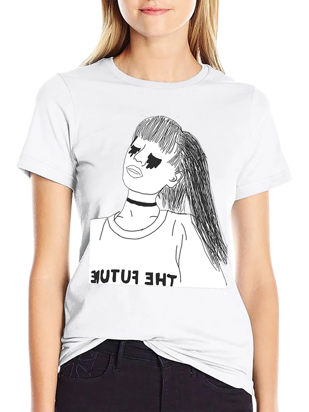 The Future Graphic T-Shirt - Stylish Black Tee