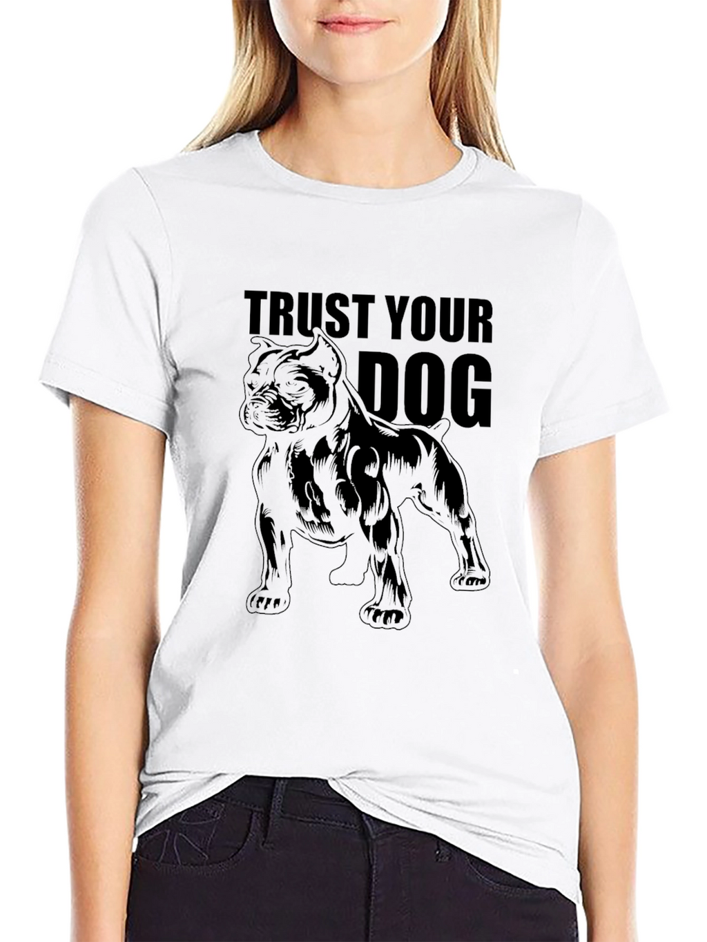 Trust Your Dog Black T-Shirt
