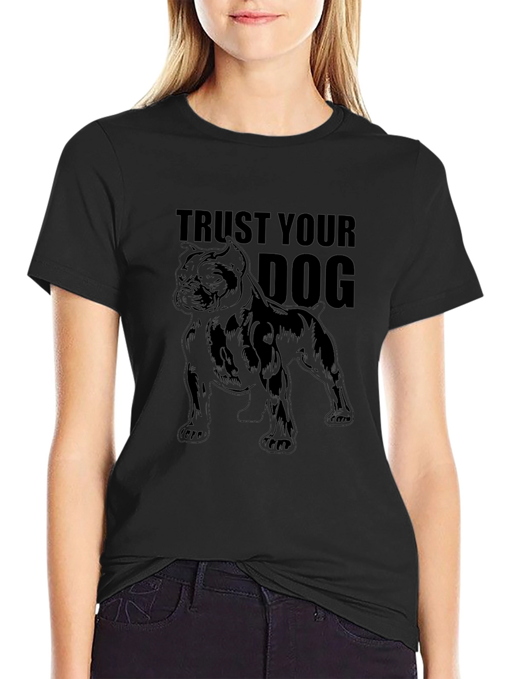 Trust Your Dog Black T-Shirt