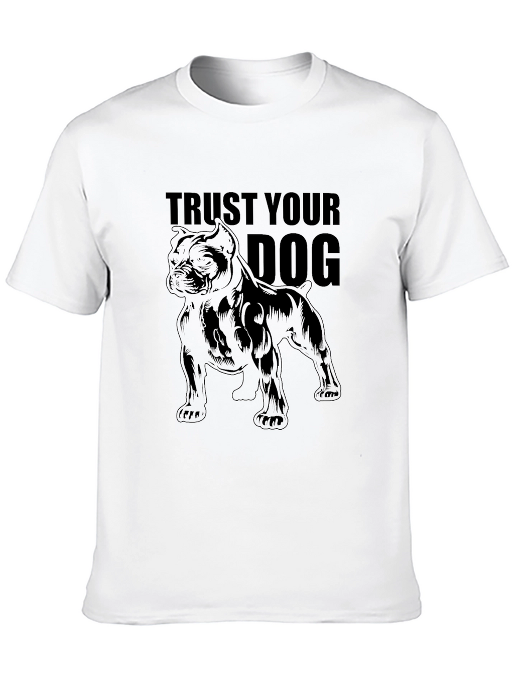 Trust Your Dog Black T-Shirt
