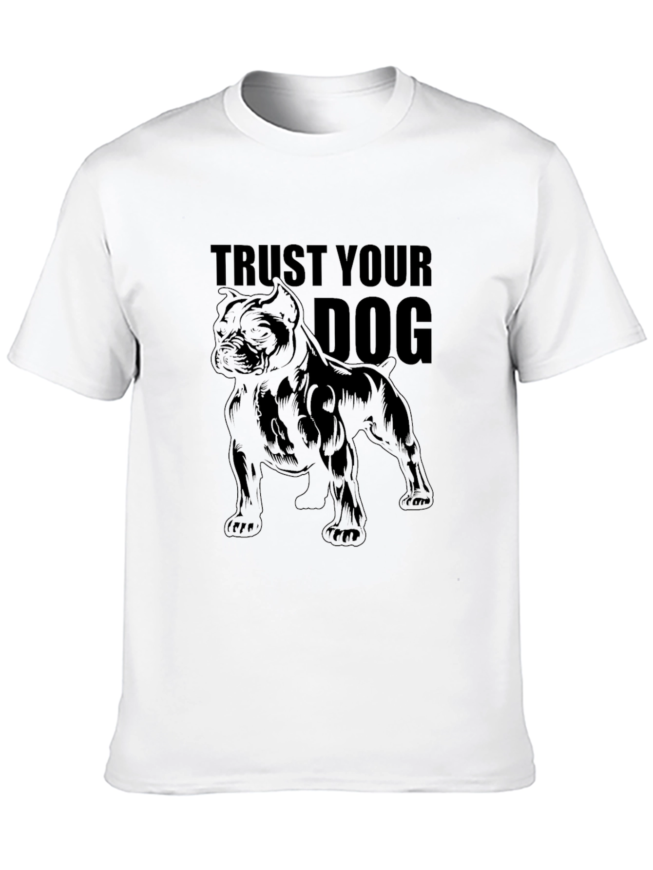 Trust Your Dog Black T-Shirt