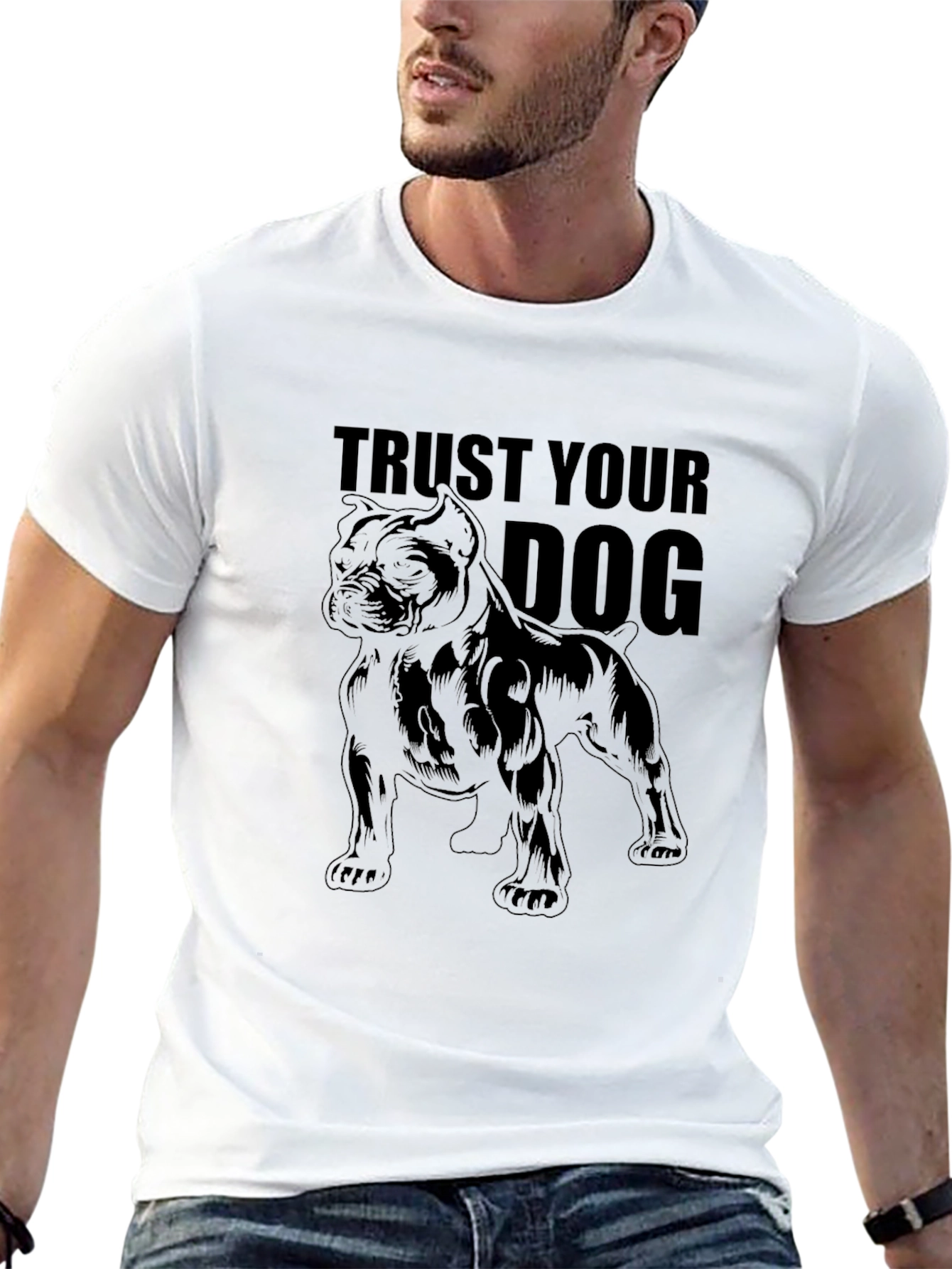 Trust Your Dog Black T-Shirt