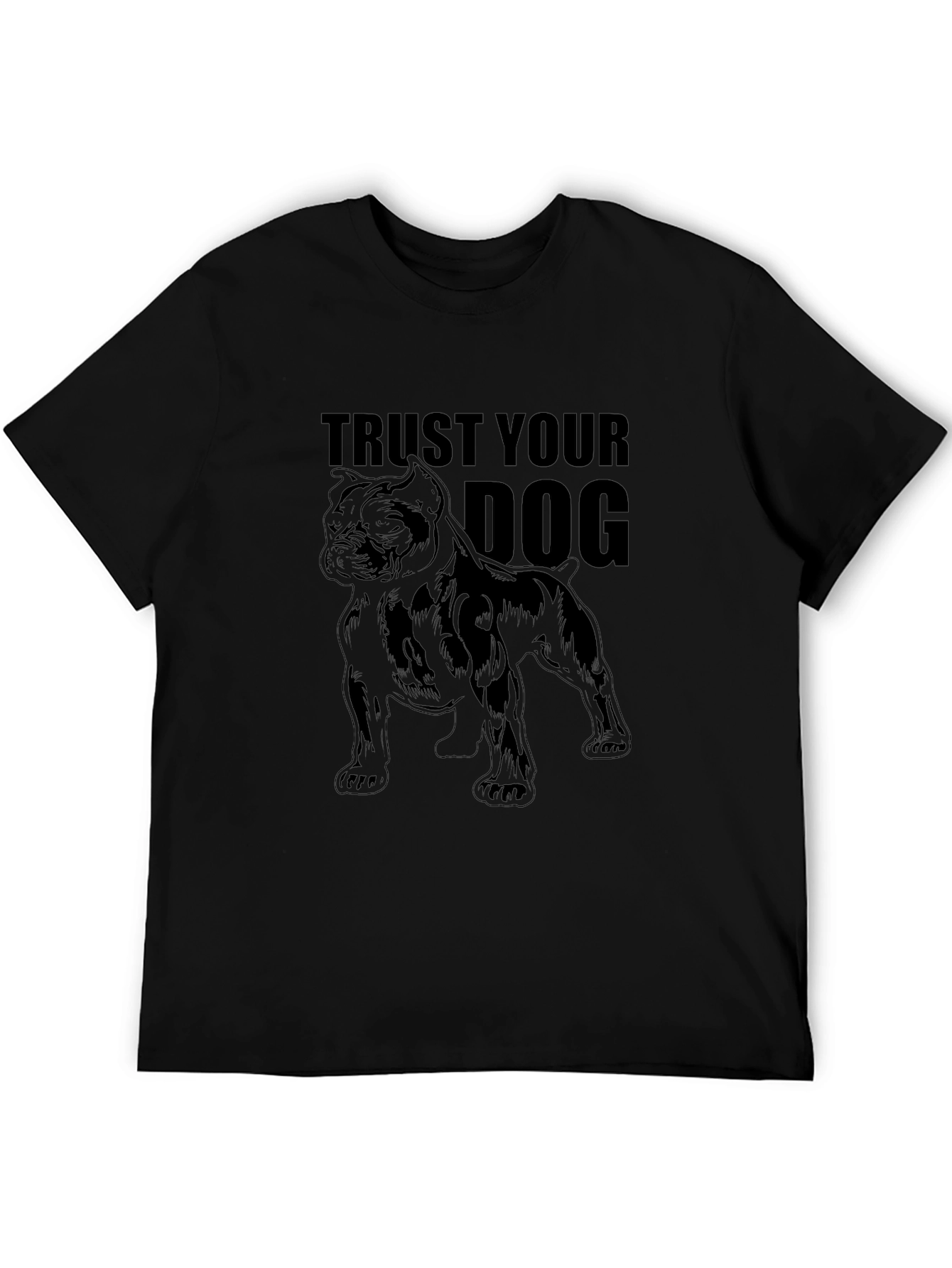 Trust Your Dog Black T-Shirt
