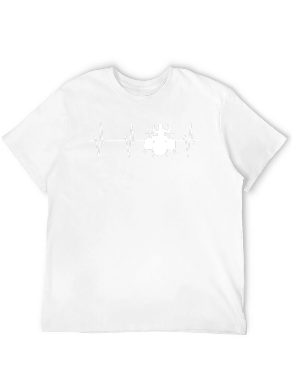 Drummer Heartbeat T-Shirt - Black