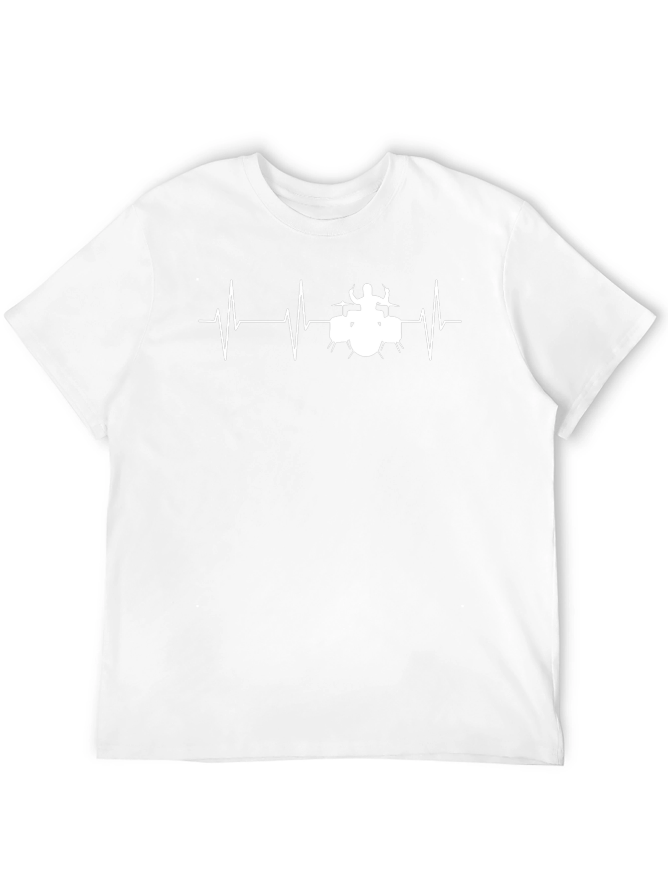Drummer Heartbeat T-Shirt - Black