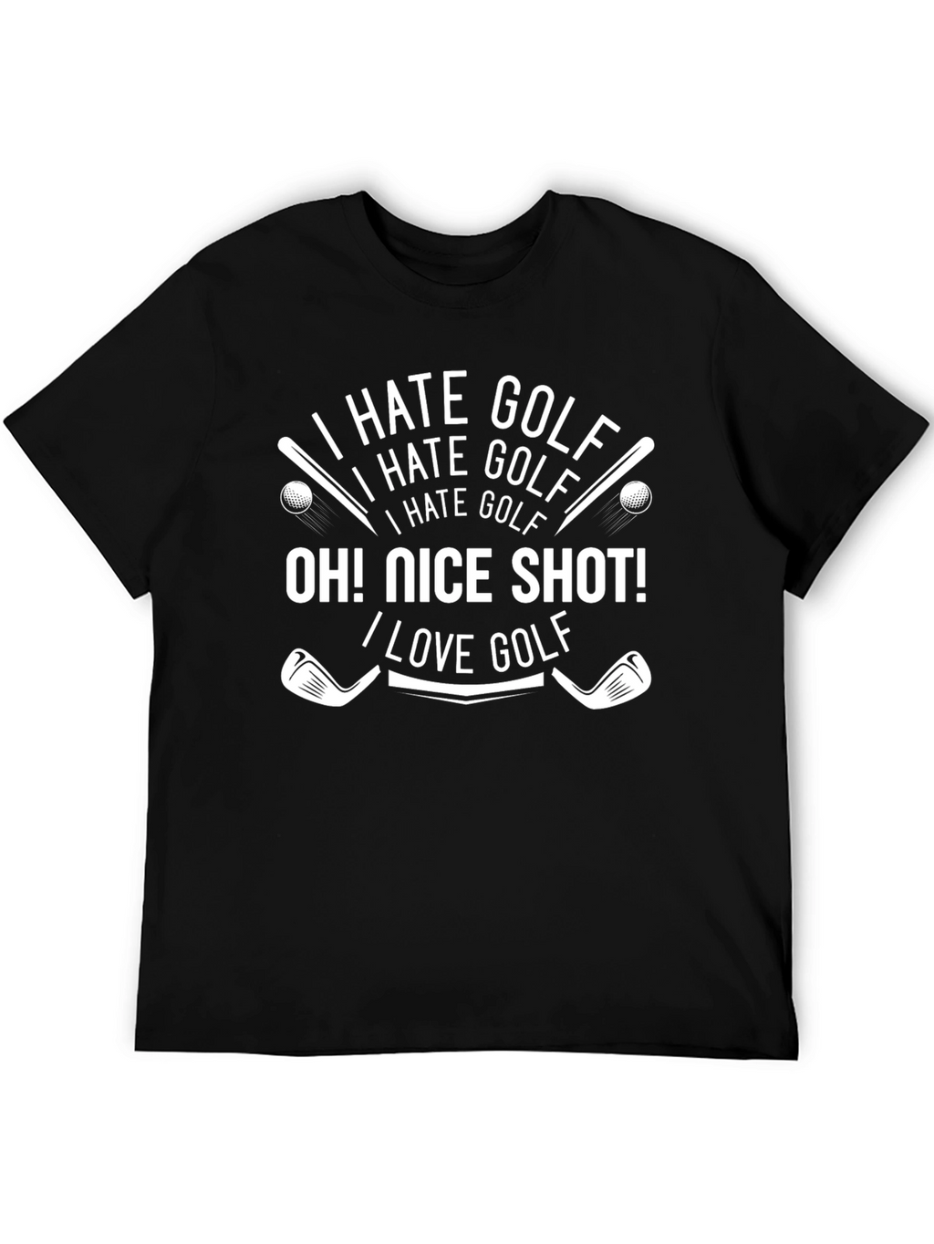 I Hate Golf - Funny Golfing T-Shirt