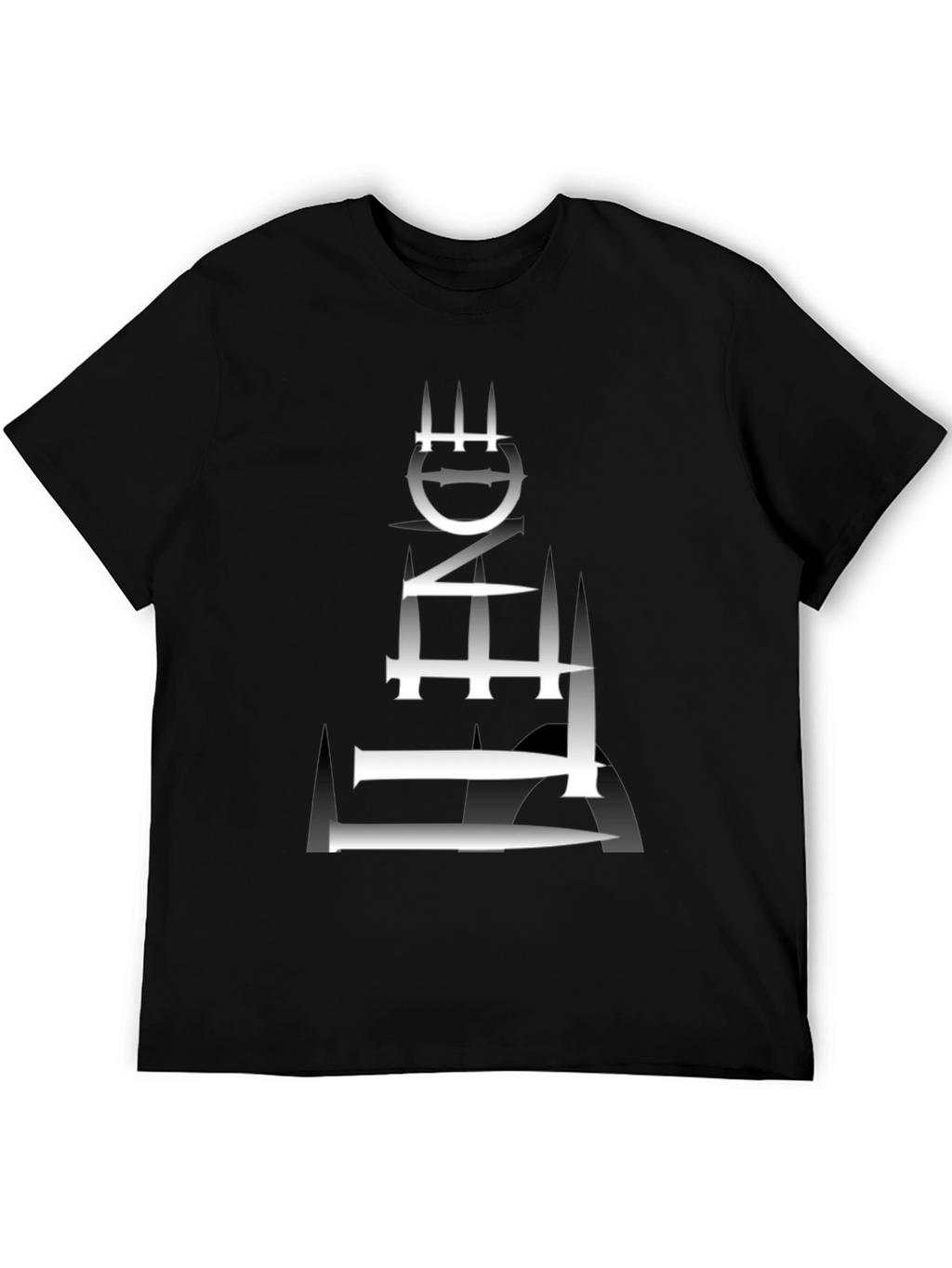 Edgy Graphic Tee - Abstract Tower Design
