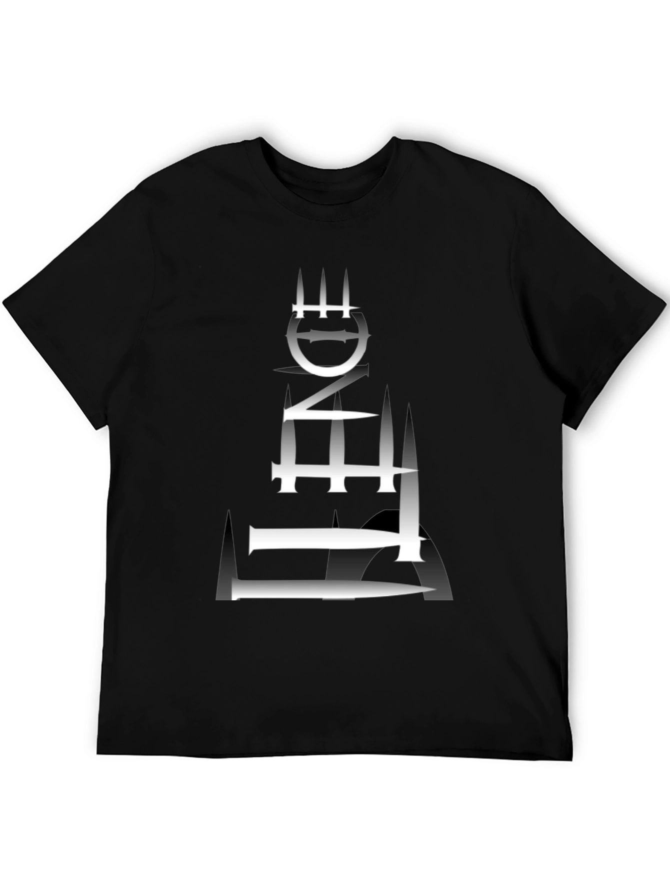 Edgy Graphic Tee - Abstract Tower Design