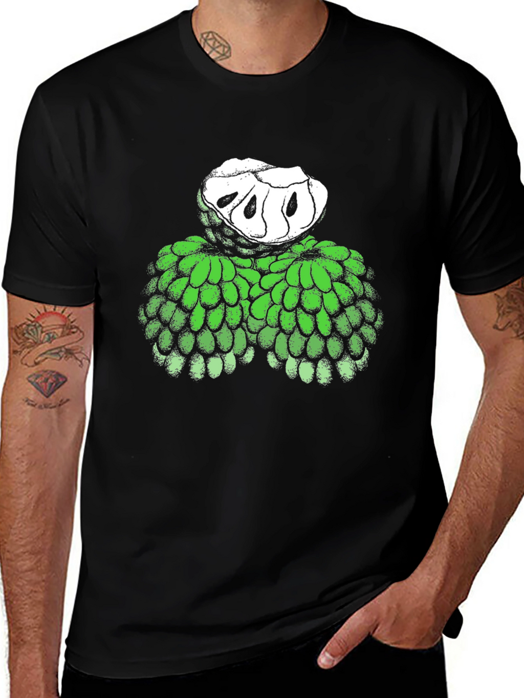 Custard Apple Graphic Tee - Unique Fruit T-Shirt