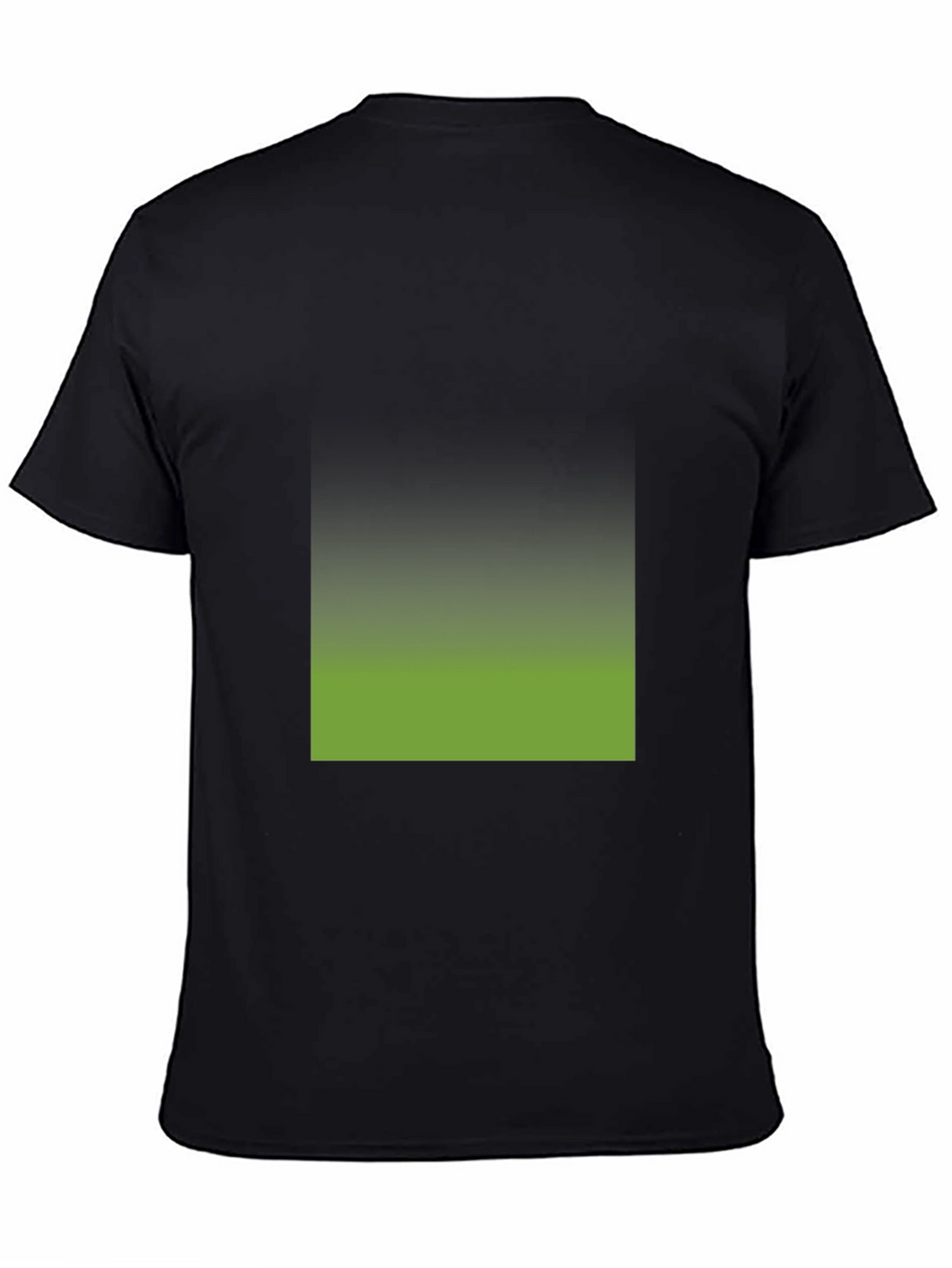 Black T-Shirt with Gradient Square Design
