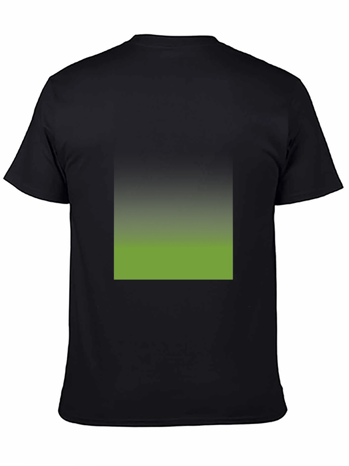 Black T-Shirt with Gradient Square Design