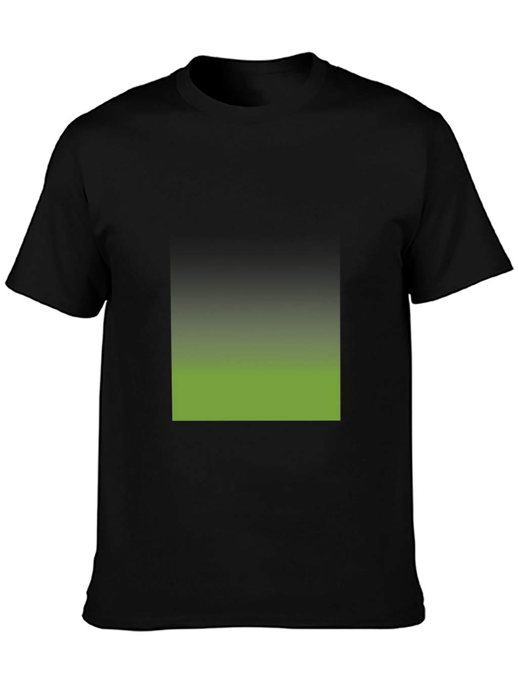 Black T-Shirt with Gradient Square Design