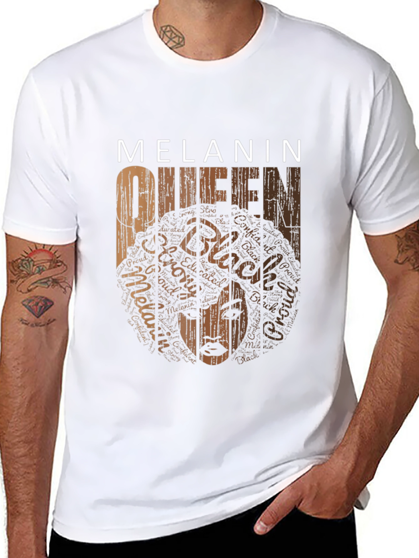 Melanin Queen Graphic Tee - Black Pride Shirt
