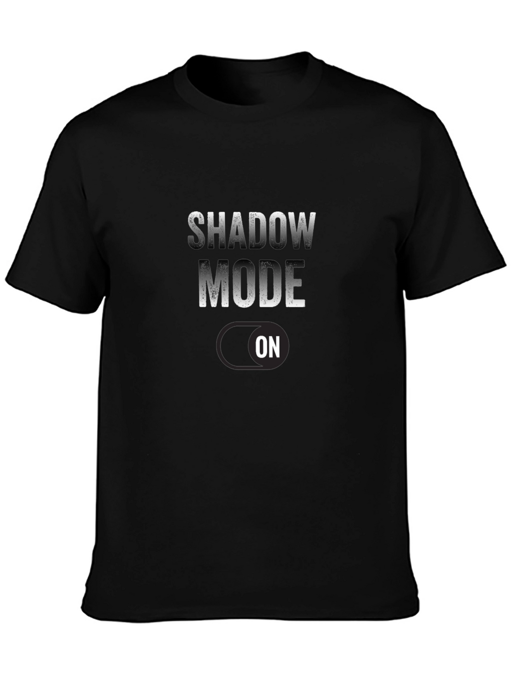 Shadow Mode On Black T-Shirt