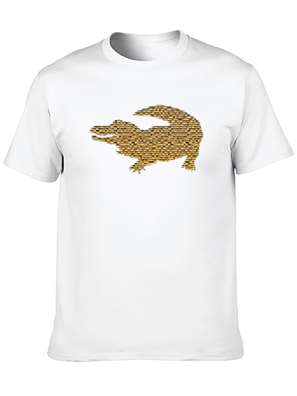 Alligator Brick Tee - Modern Graphic Print