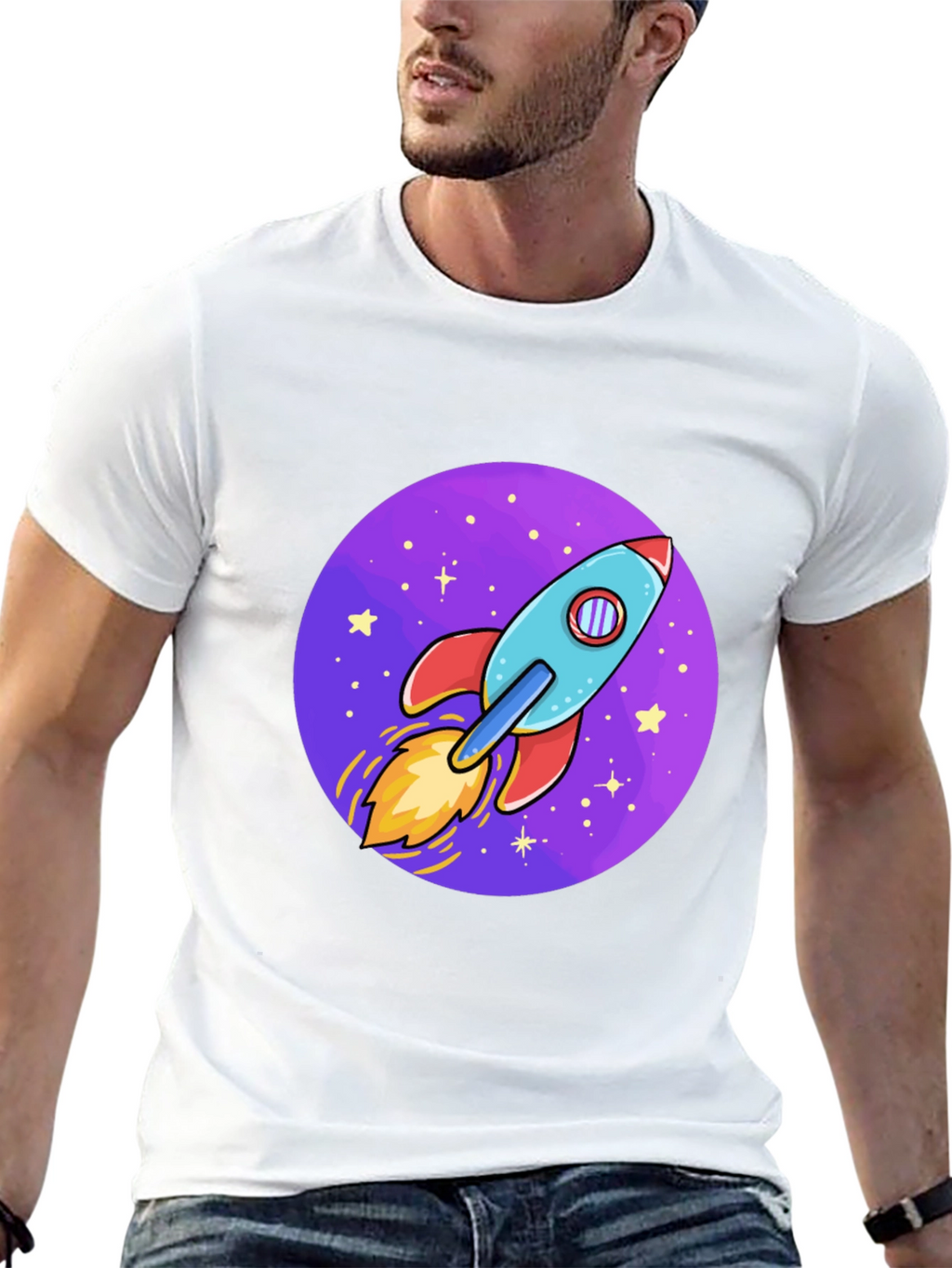 Rocket Galaxy T-Shirt - Blast Off in Style!