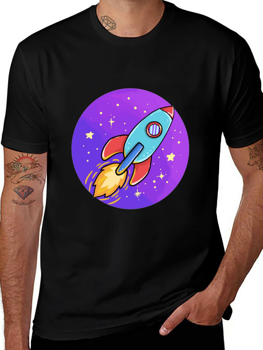 Rocket Galaxy T-Shirt - Blast Off in Style!