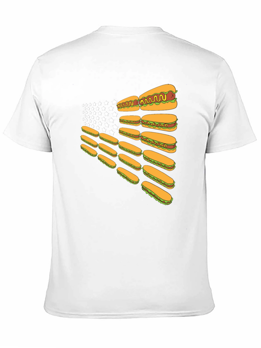 Hot Dog American Flag T-Shirt