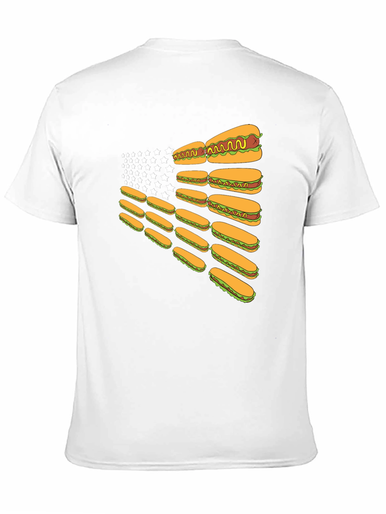 Hot Dog American Flag T-Shirt