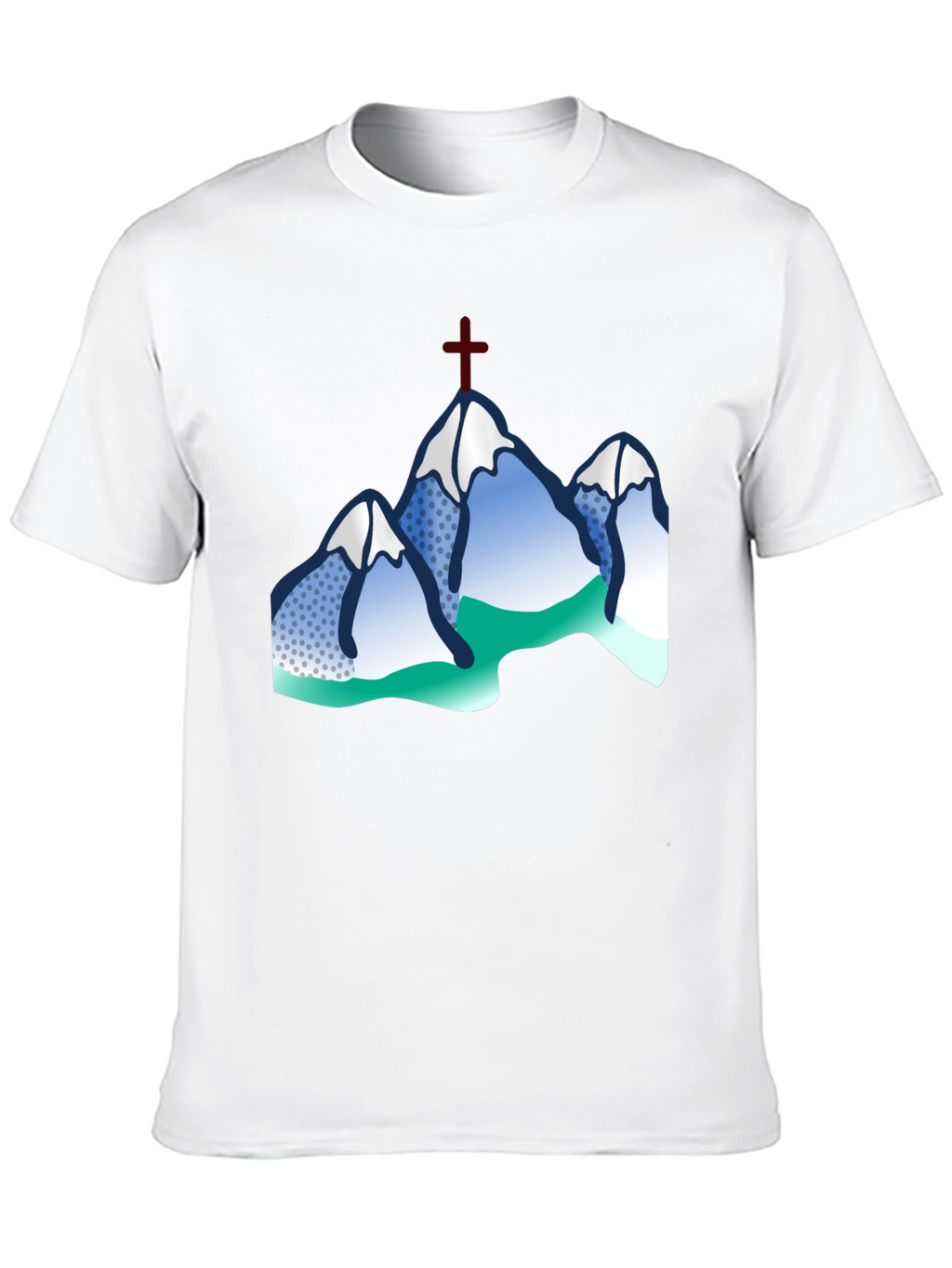 Mountain Cross Graphic Tee - Black