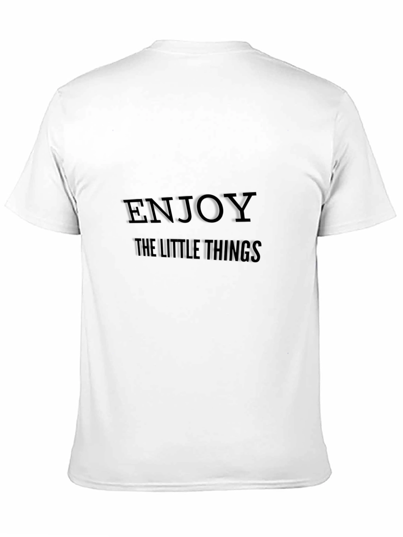 Enjoy the Little Things Black Graphic T-Shirt