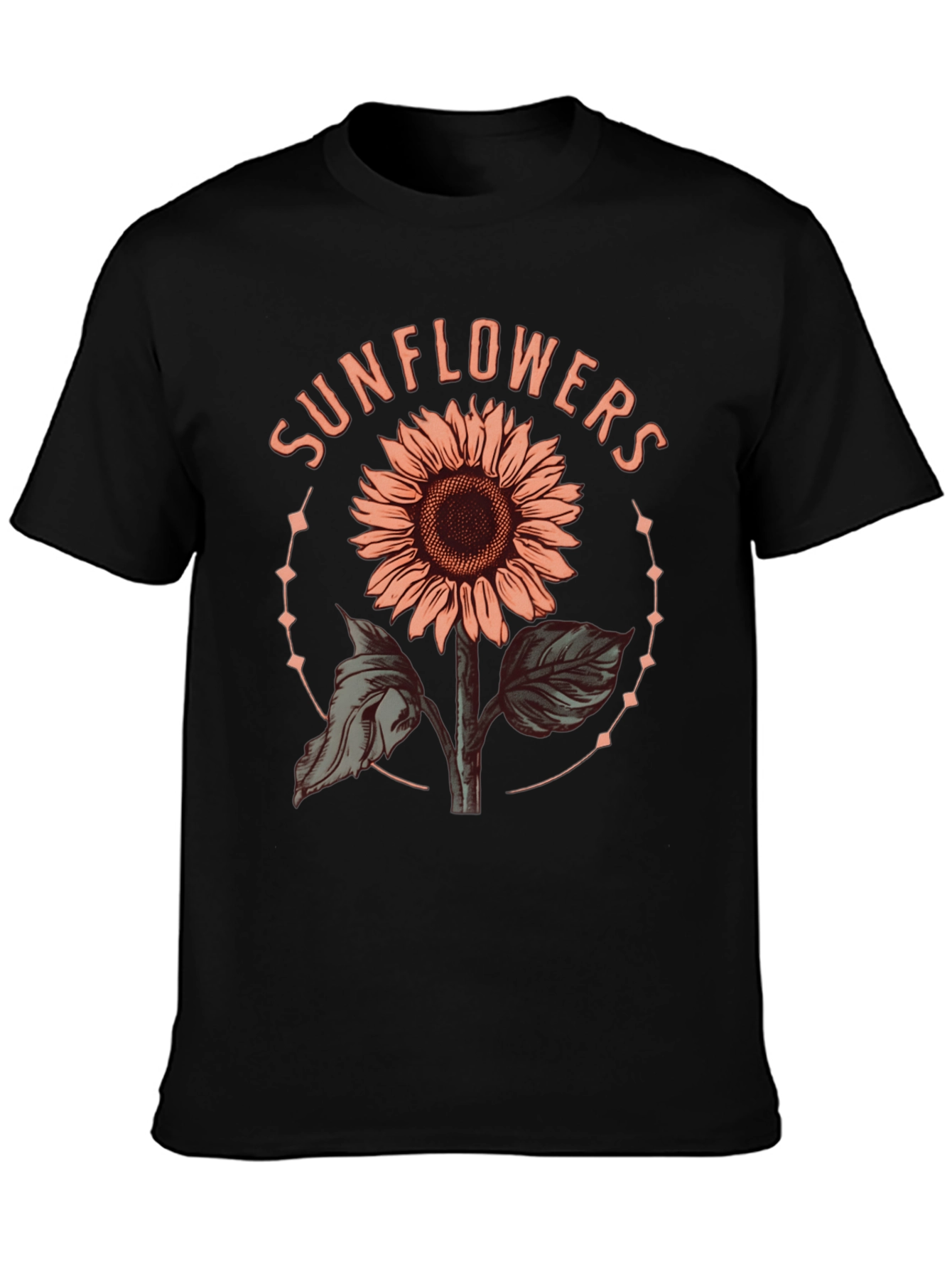 Sunflower Graphic Tee - Trendy Floral Design