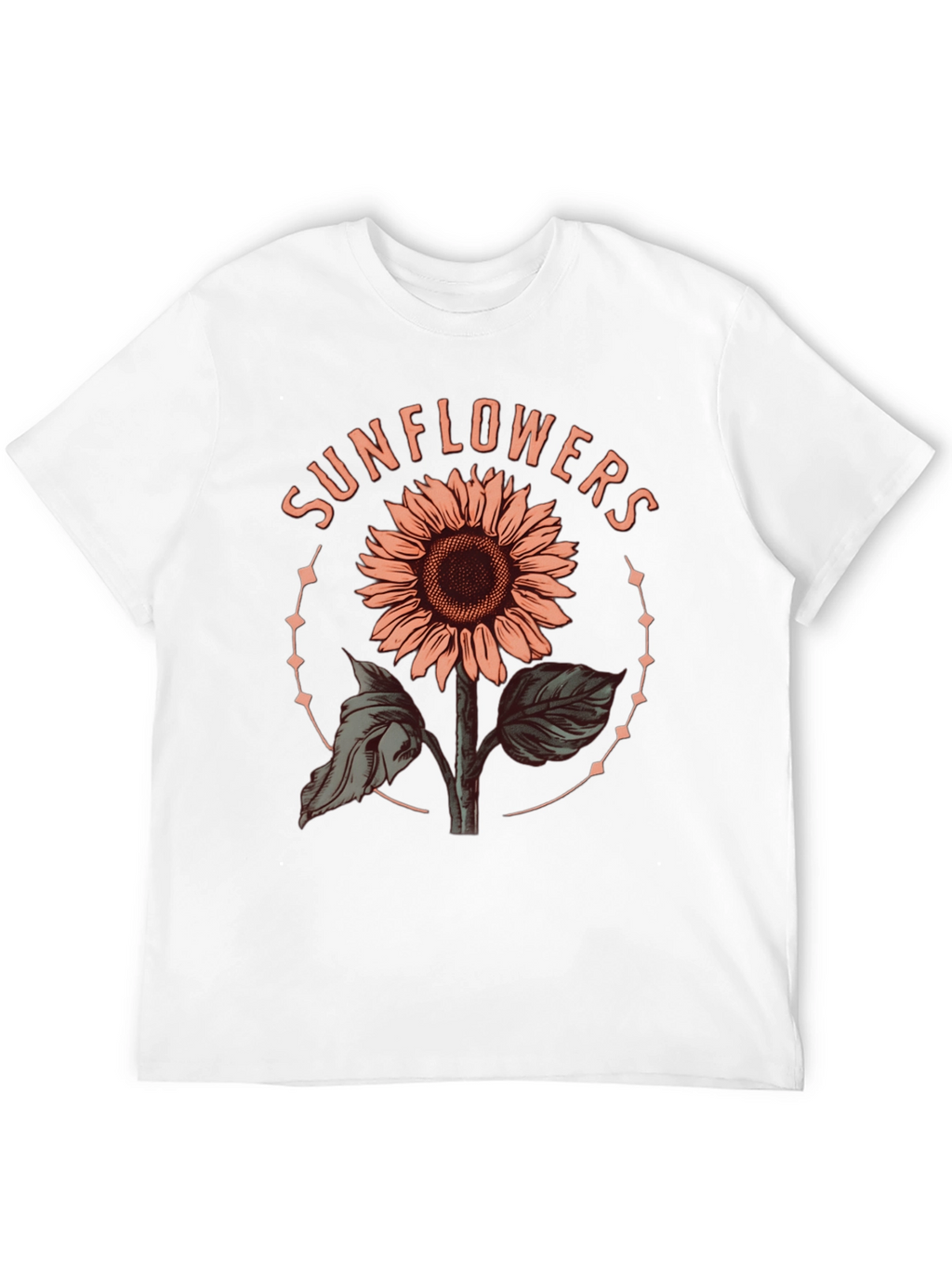 Sunflower Graphic Tee - Trendy Floral Design