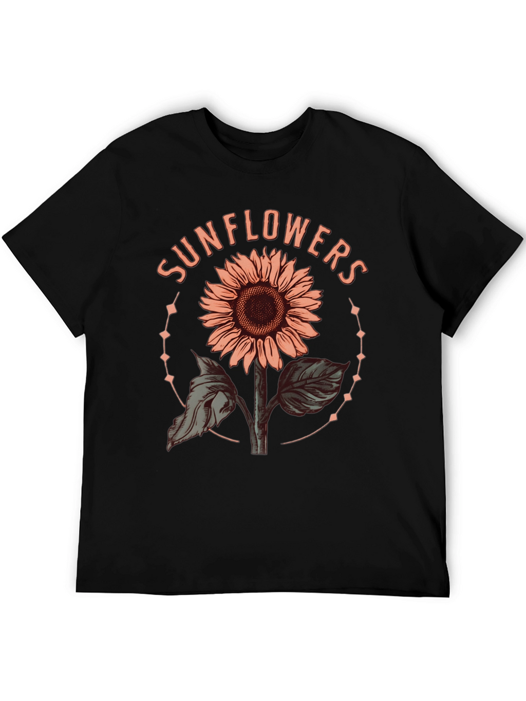 Sunflower Graphic Tee - Trendy Floral Design