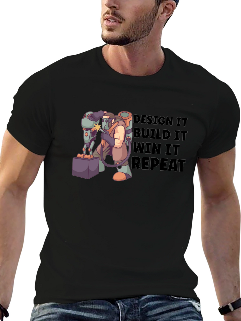 Design Build Win Repeat T-Shirt