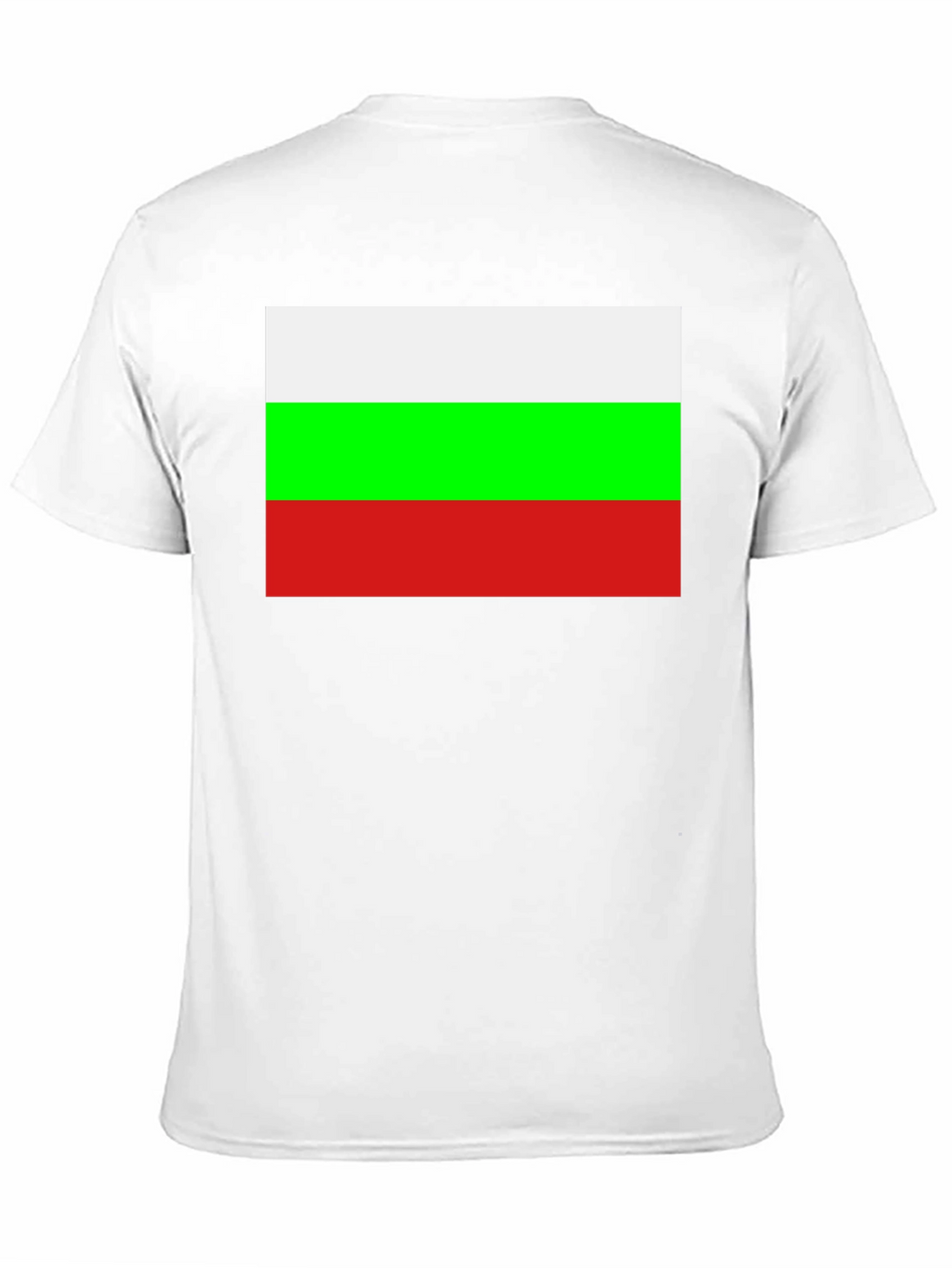 Bulgaria Flag Graphic Tee - Black Cotton T-Shirt