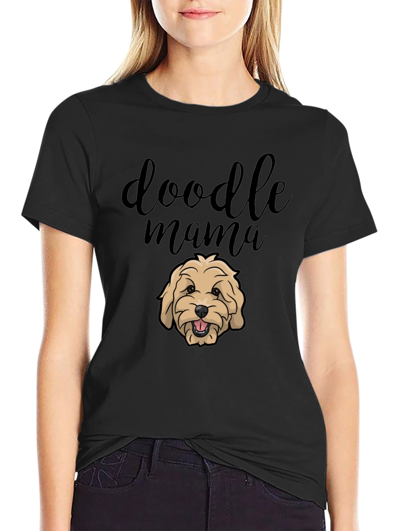 Doodle Mama Black T-Shirt - Dog Lover Apparel