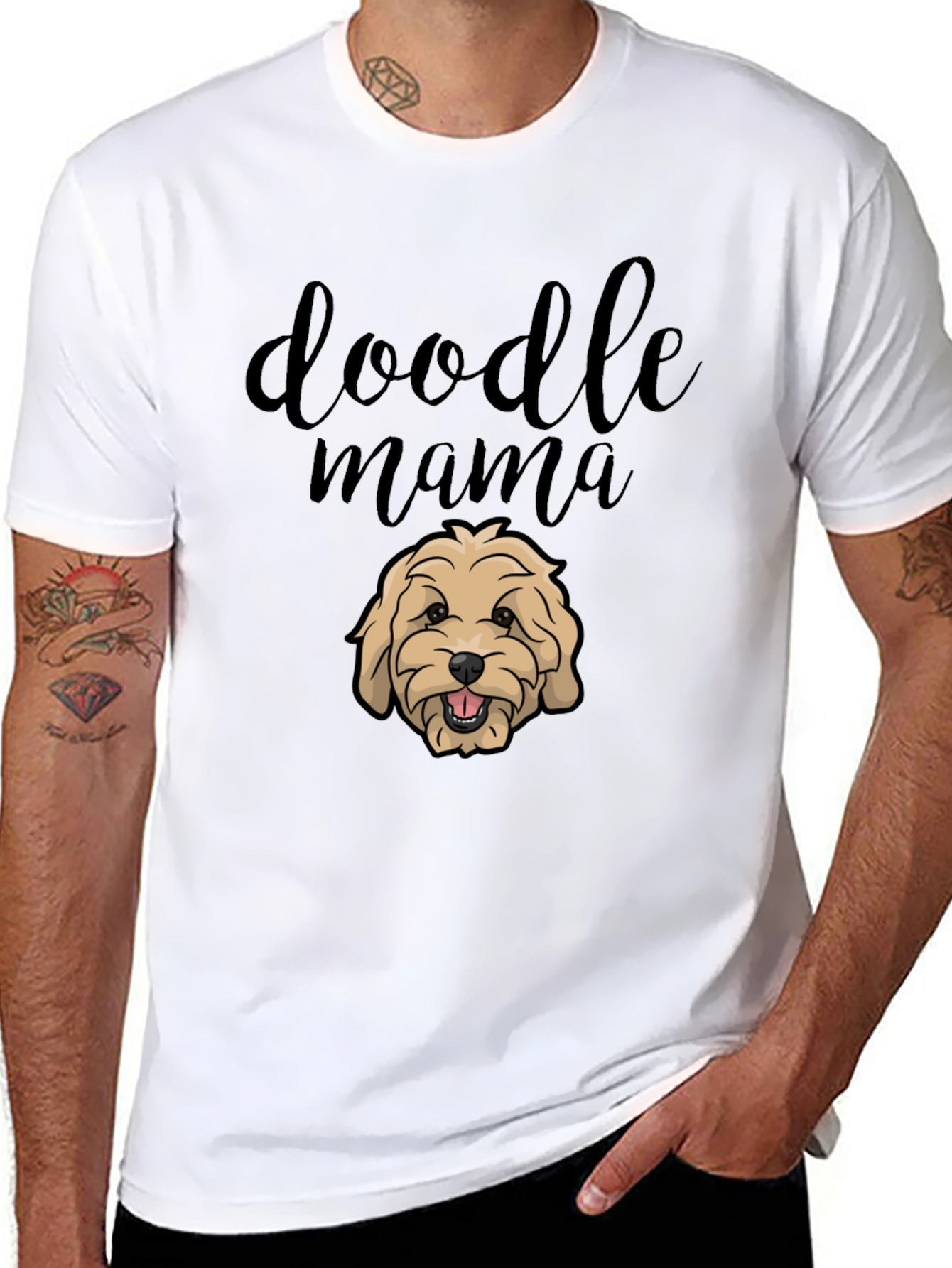 Doodle Mama Black T-Shirt - Dog Lover Apparel