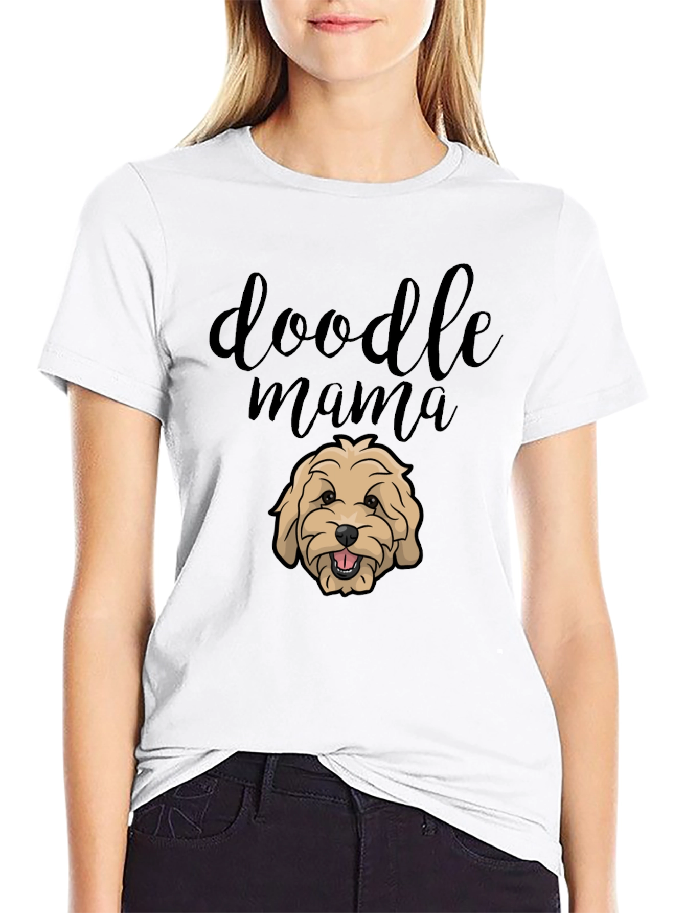 Doodle Mama Black T-Shirt - Dog Lover Apparel