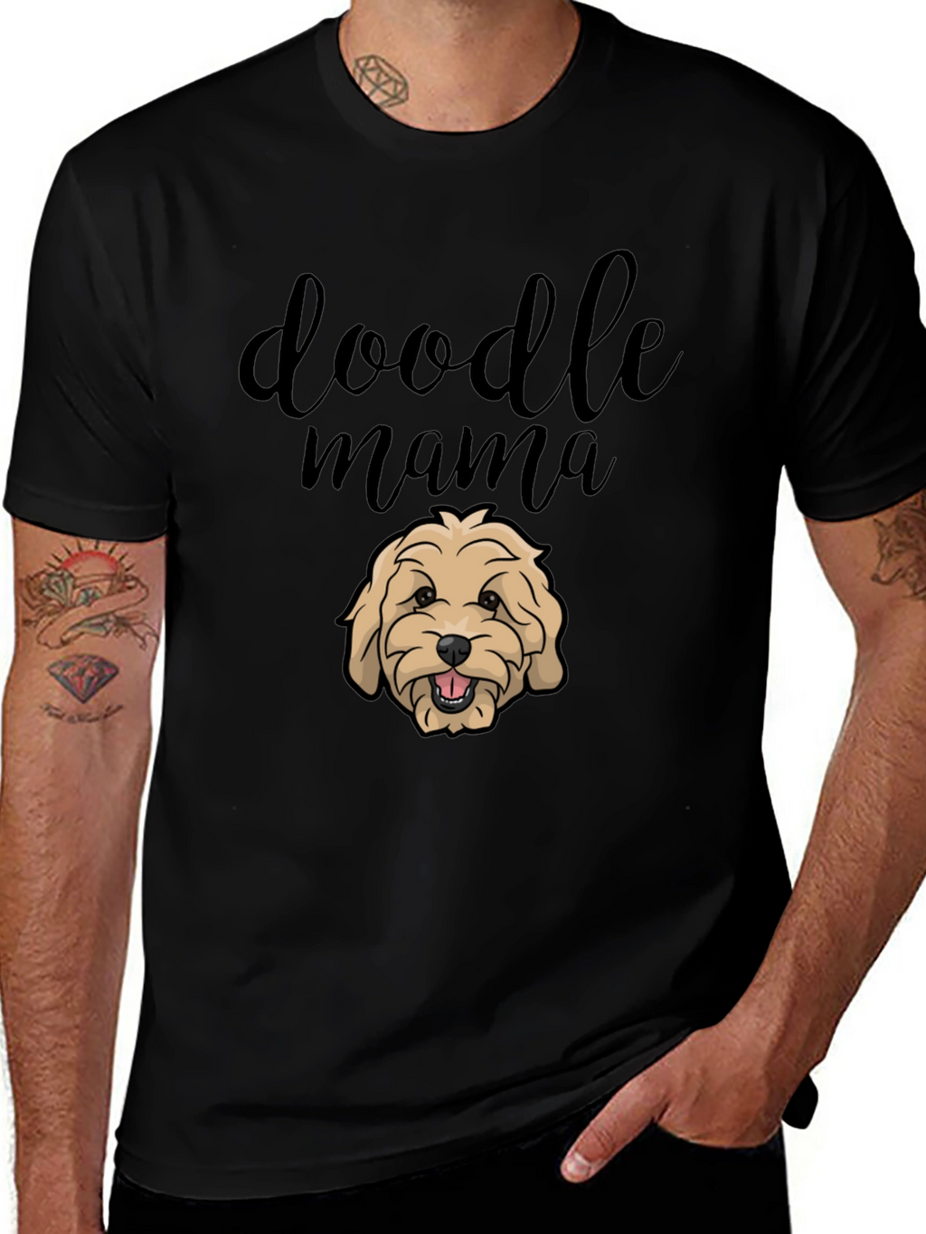 Doodle Mama Black T-Shirt - Dog Lover Apparel