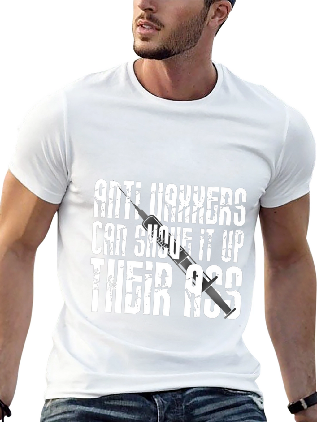 Anti-Vaxxers Graphic Tee - Provocative Statement Shirt