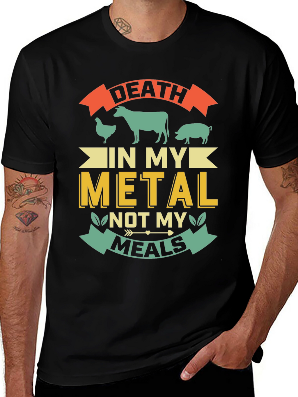 Death In My Metal Not My Meals T-Shirt