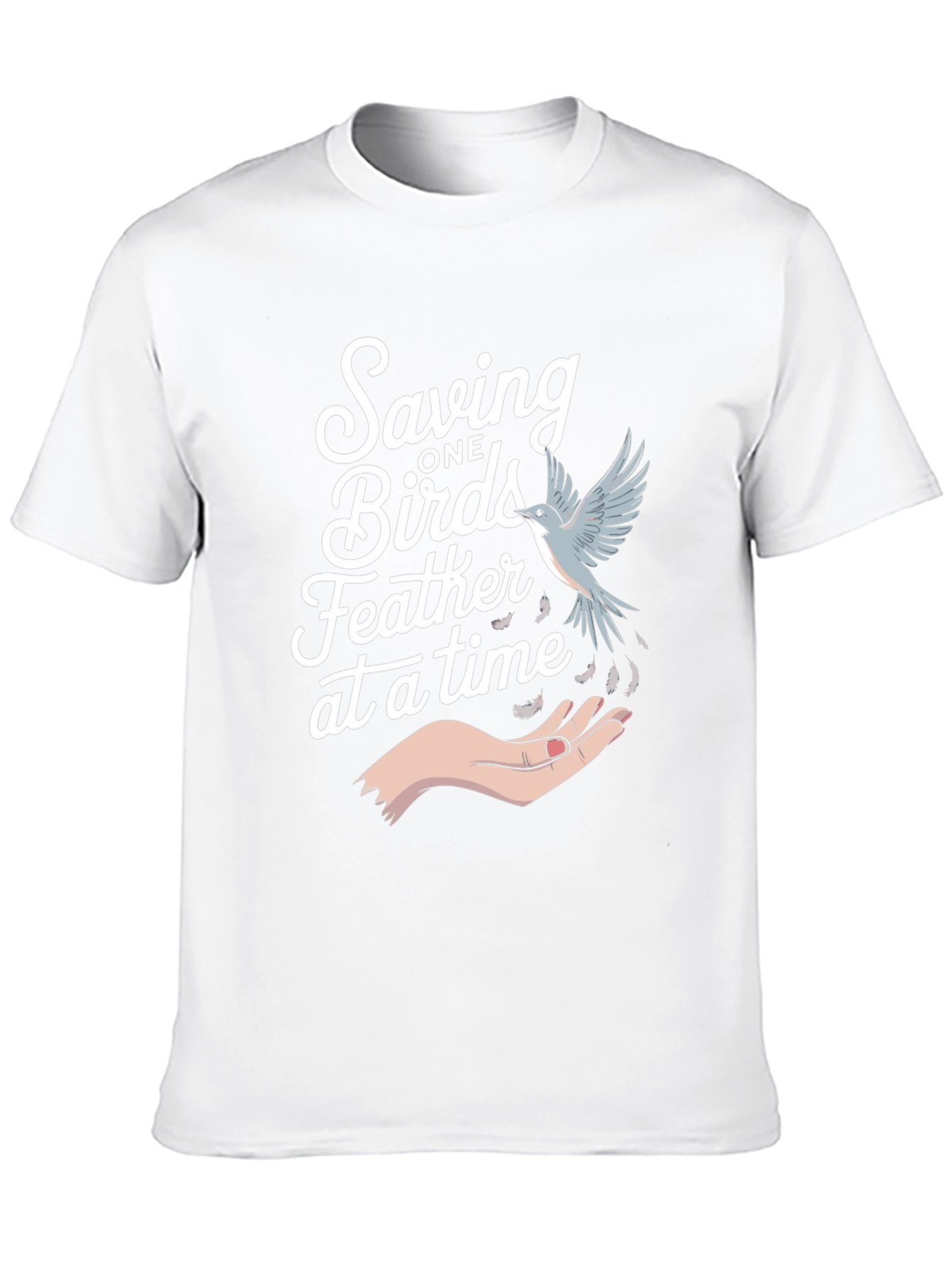Saving Birds Graphic Tee - Eco-Friendly Bird Lover T-Shirt