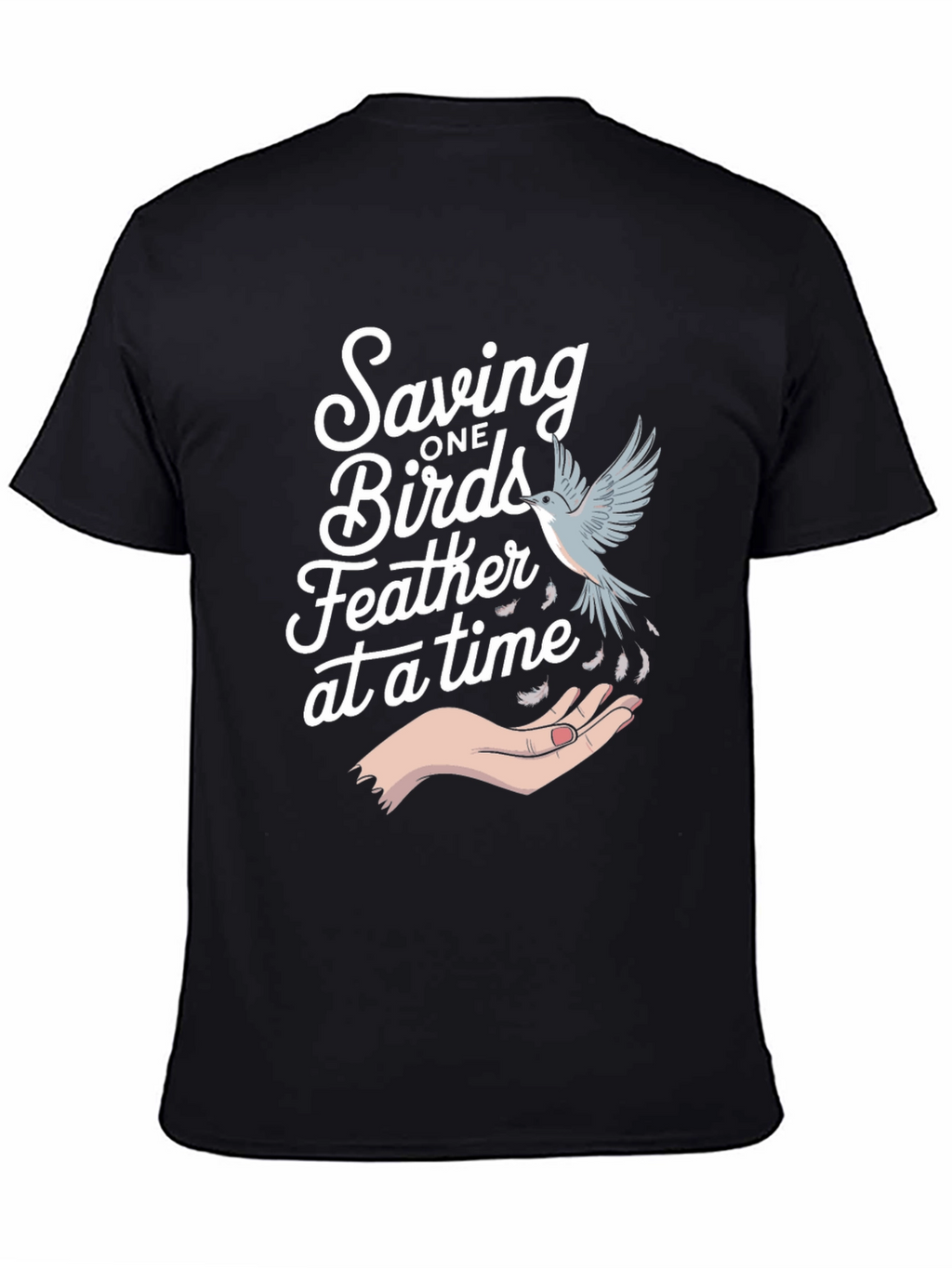 Saving Birds Graphic Tee - Eco-Friendly Bird Lover T-Shirt
