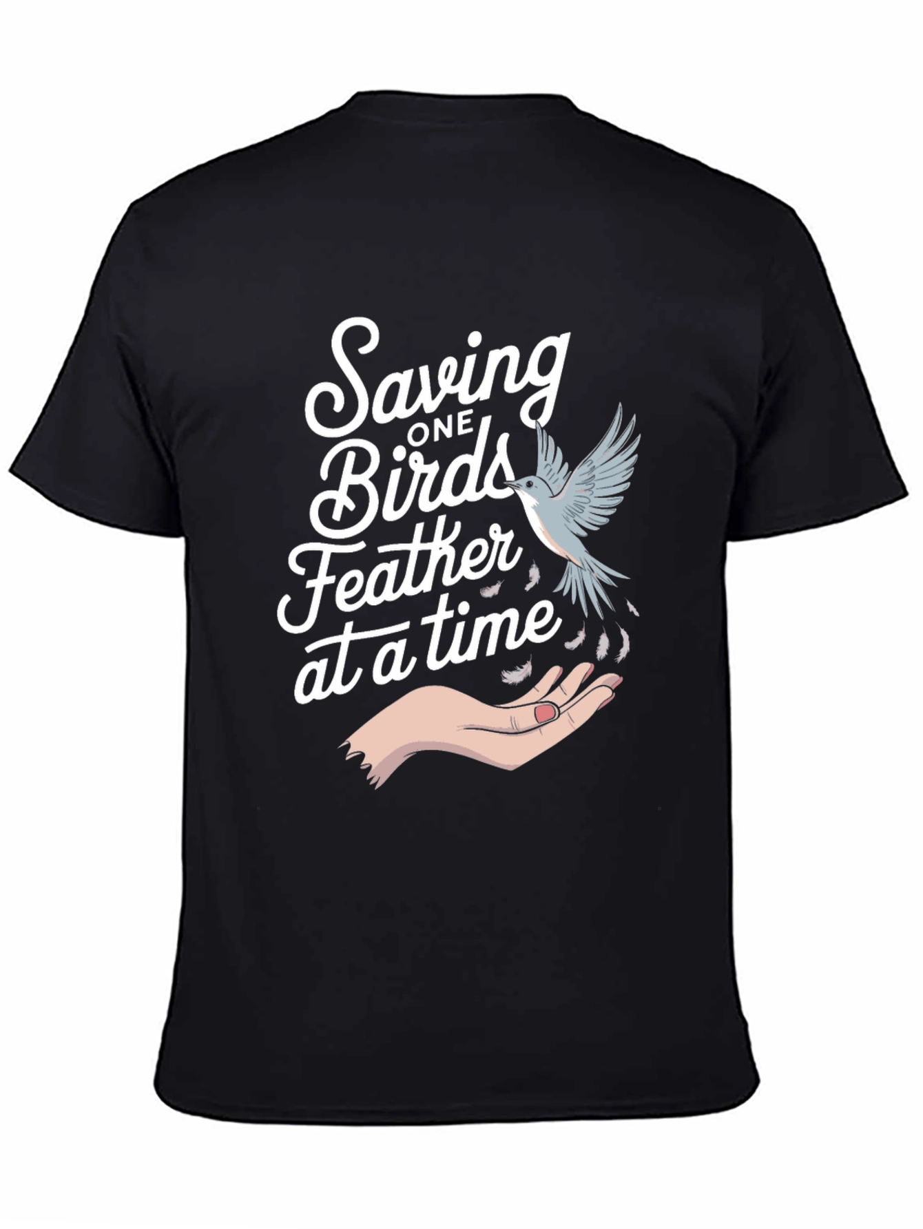 Saving Birds Graphic Tee - Eco-Friendly Bird Lover T-Shirt