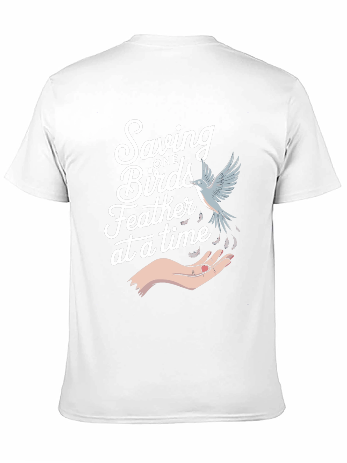 Saving Birds Graphic Tee - Eco-Friendly Bird Lover T-Shirt