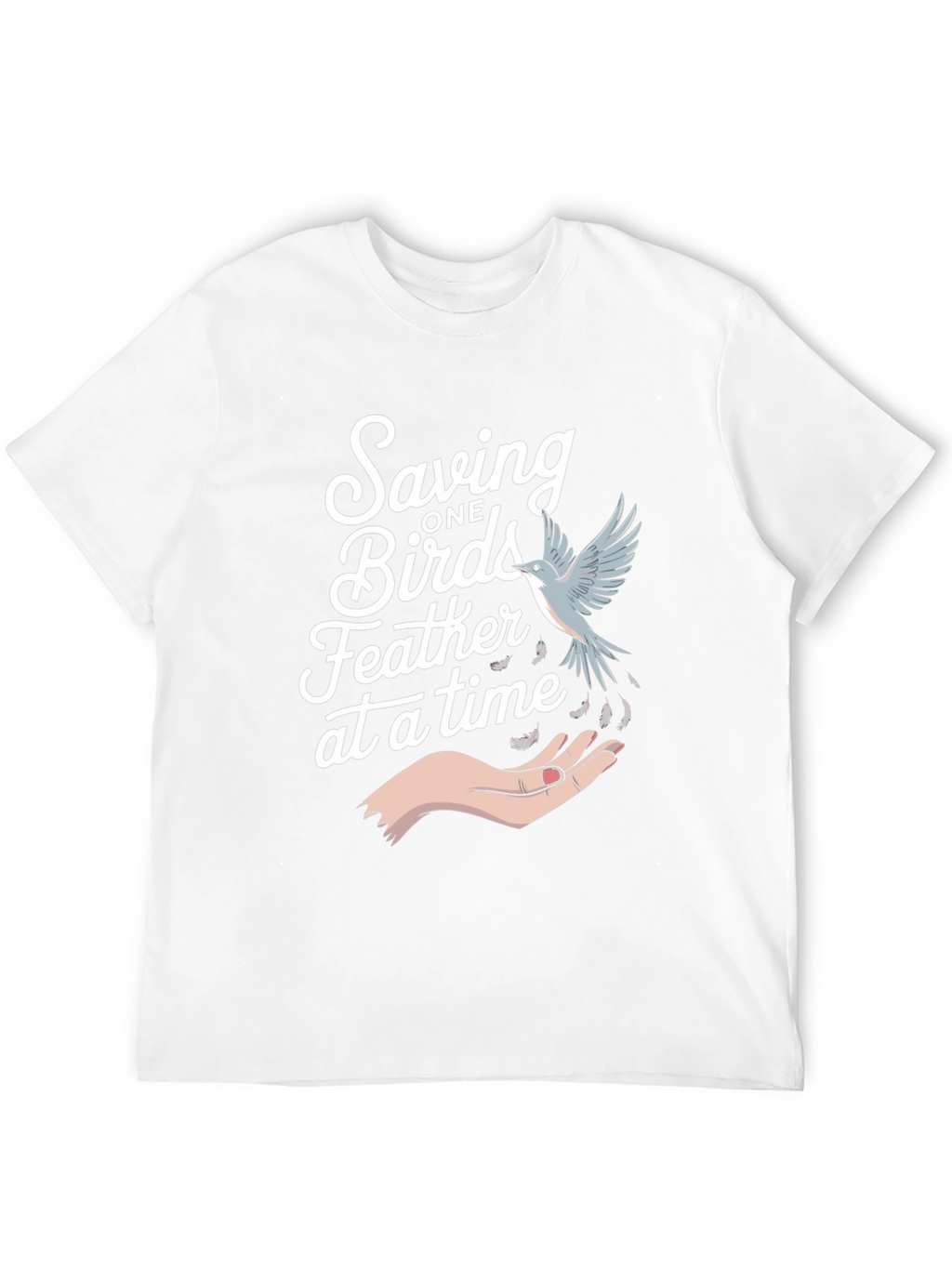 Saving Birds Graphic Tee - Eco-Friendly Bird Lover T-Shirt