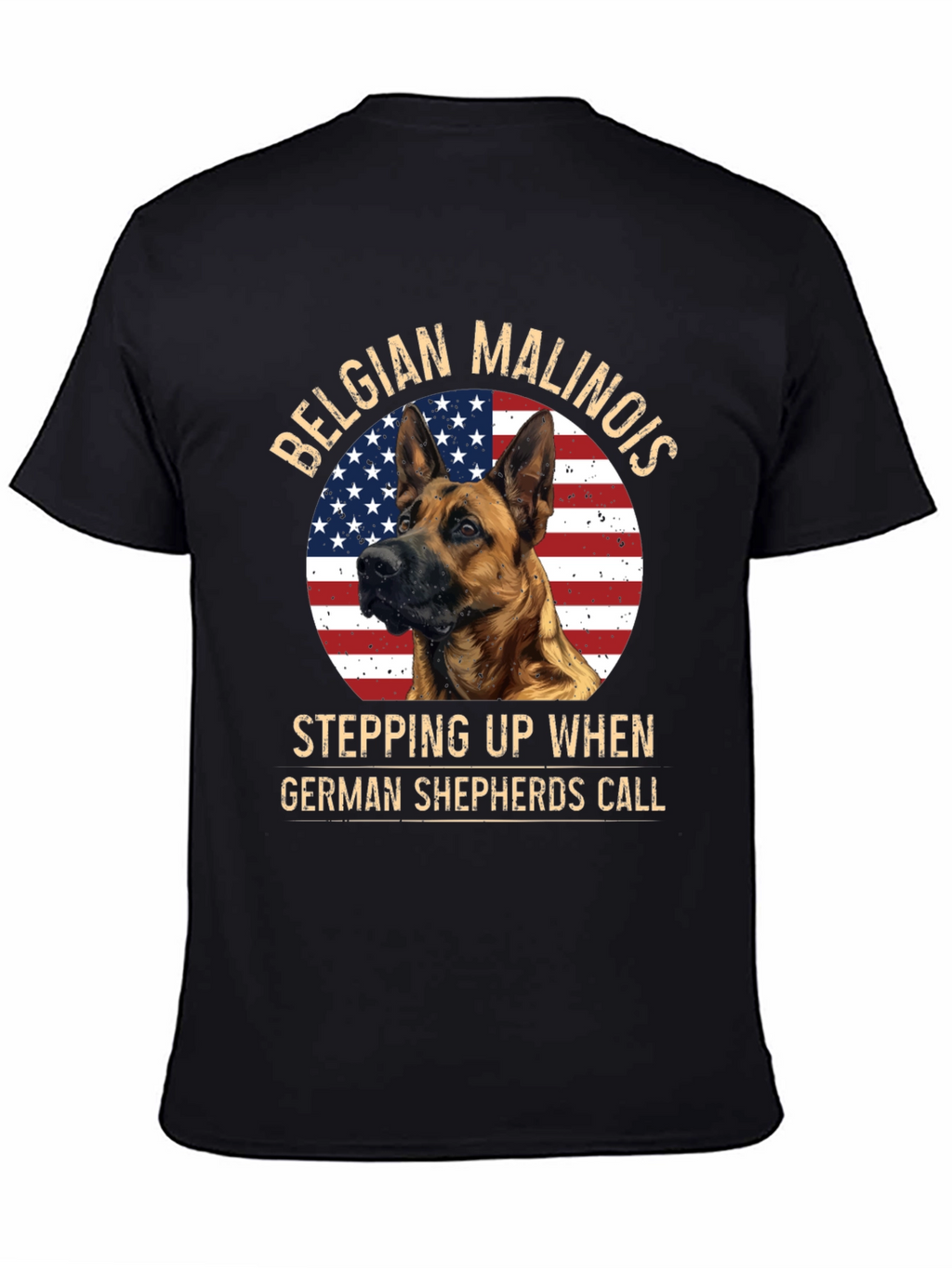 Belgian Malinois Patriotic Dog T-Shirt
