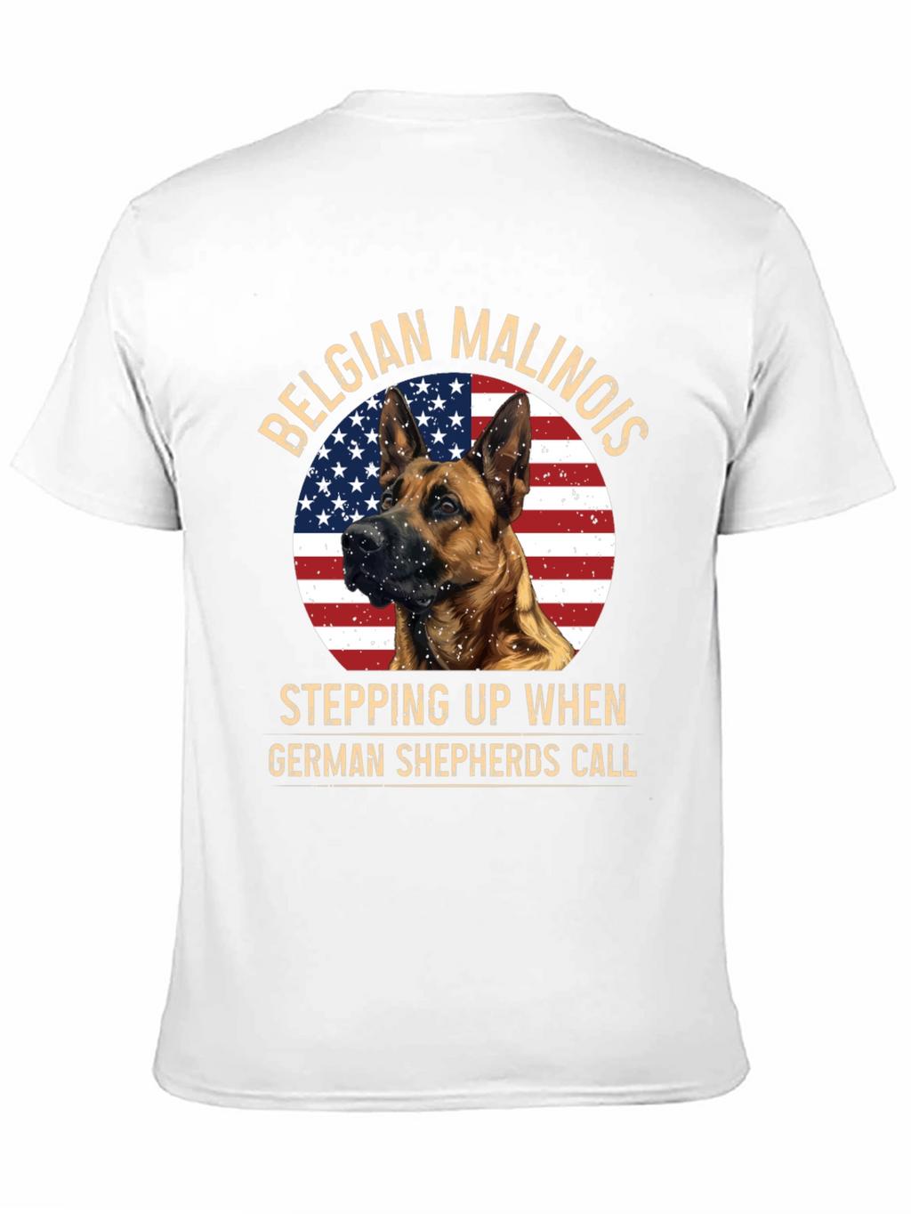 Belgian Malinois Patriotic Dog T-Shirt
