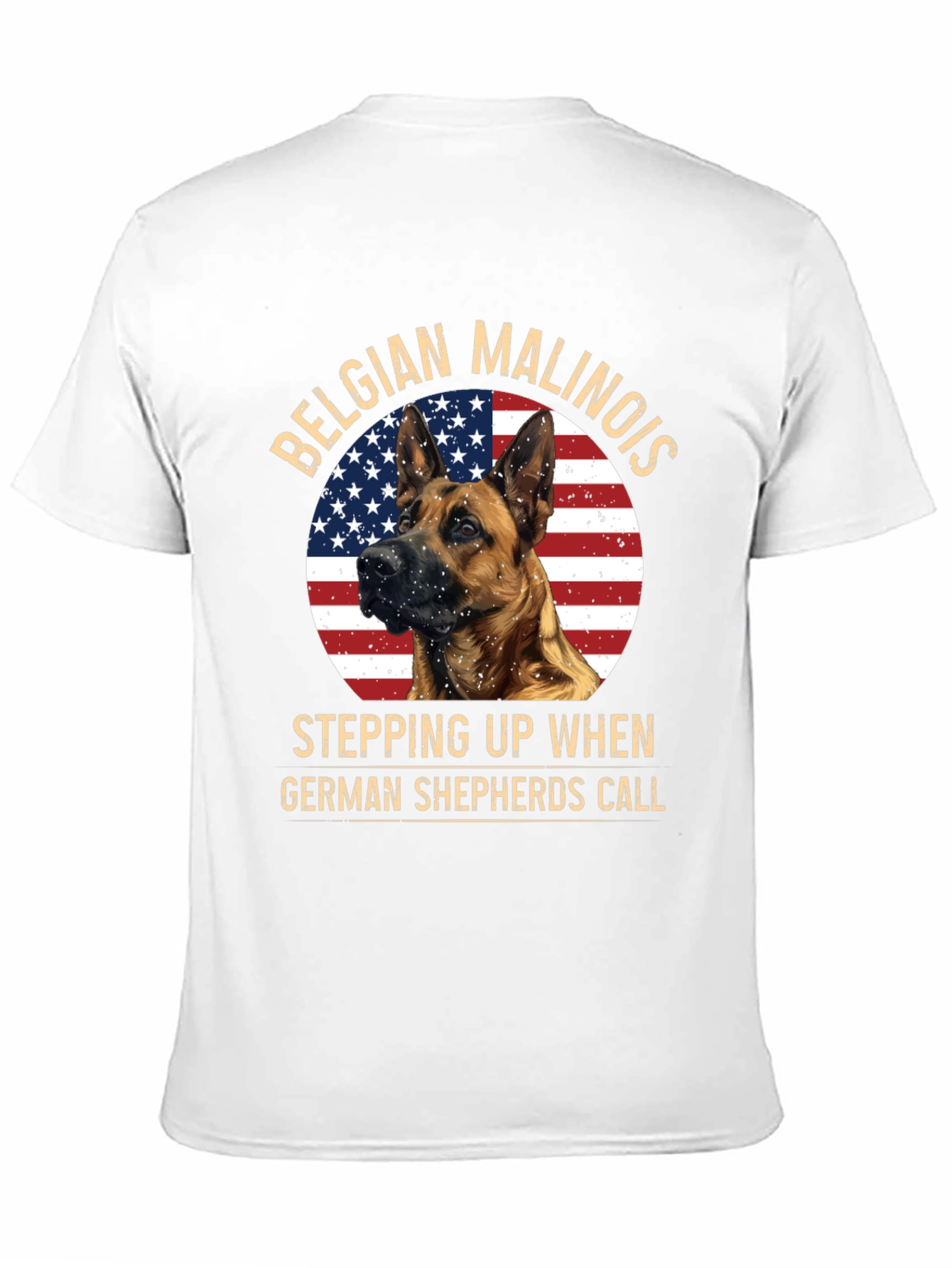 Belgian Malinois Patriotic Dog T-Shirt