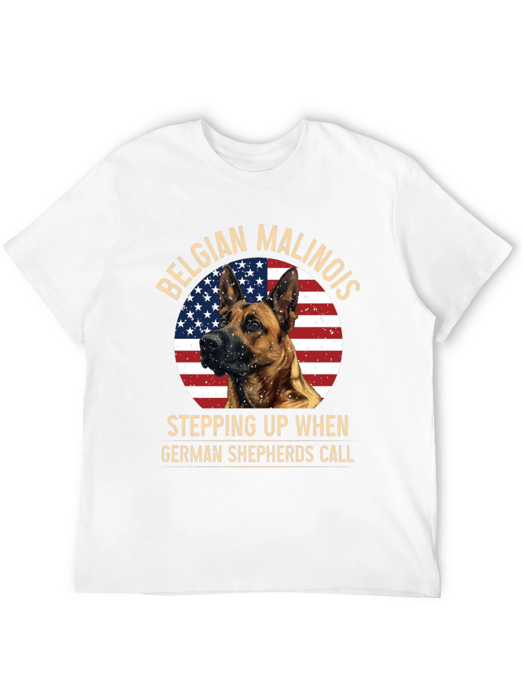 Belgian Malinois Patriotic Dog T-Shirt