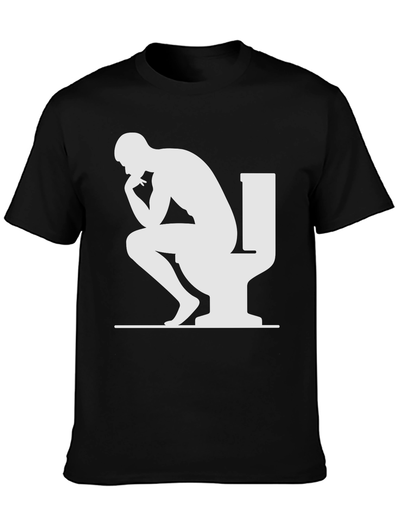 The Thinker on Toilet T-Shirt - Funny Graphic Tee
