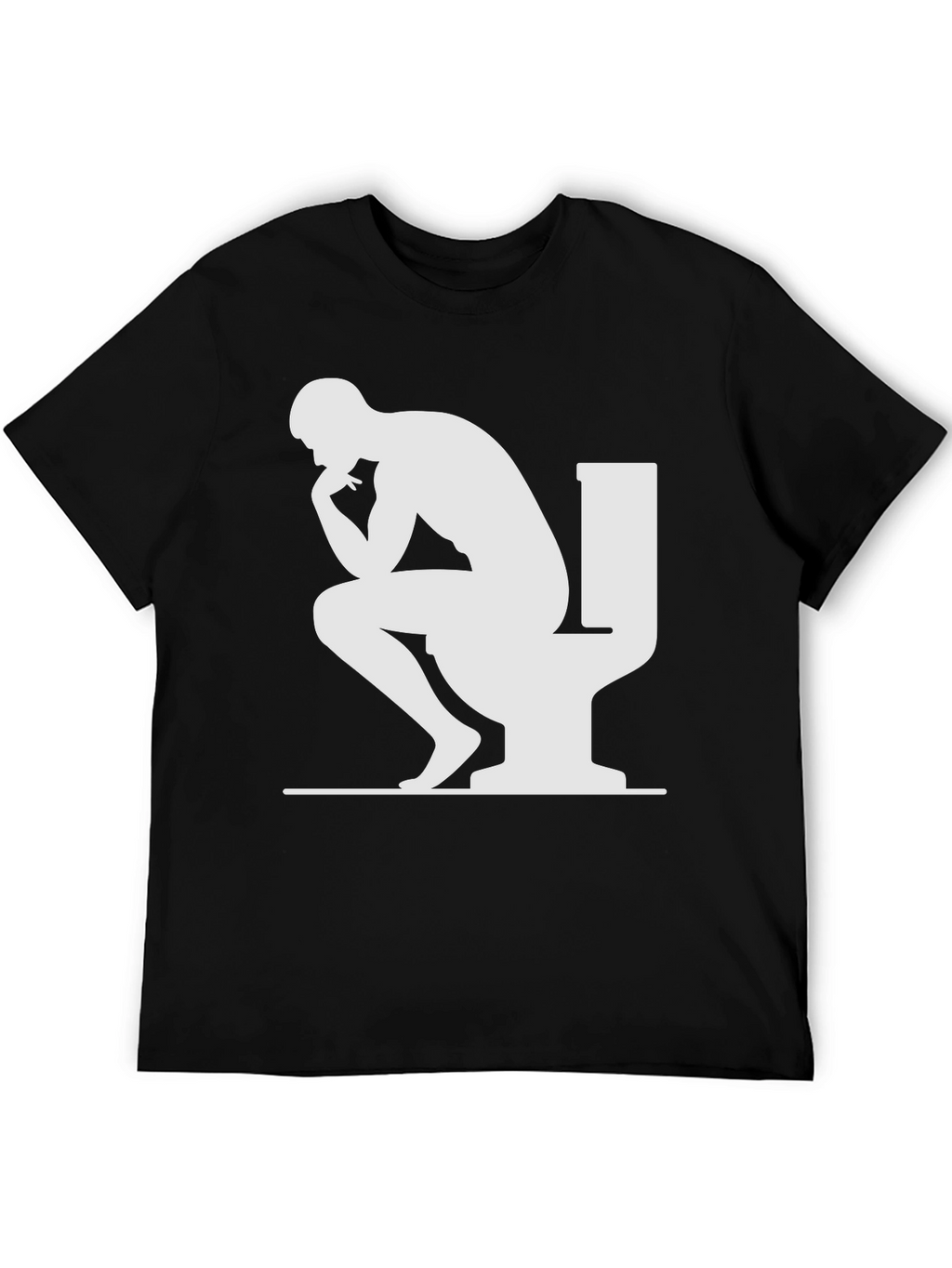 The Thinker on Toilet T-Shirt - Funny Graphic Tee