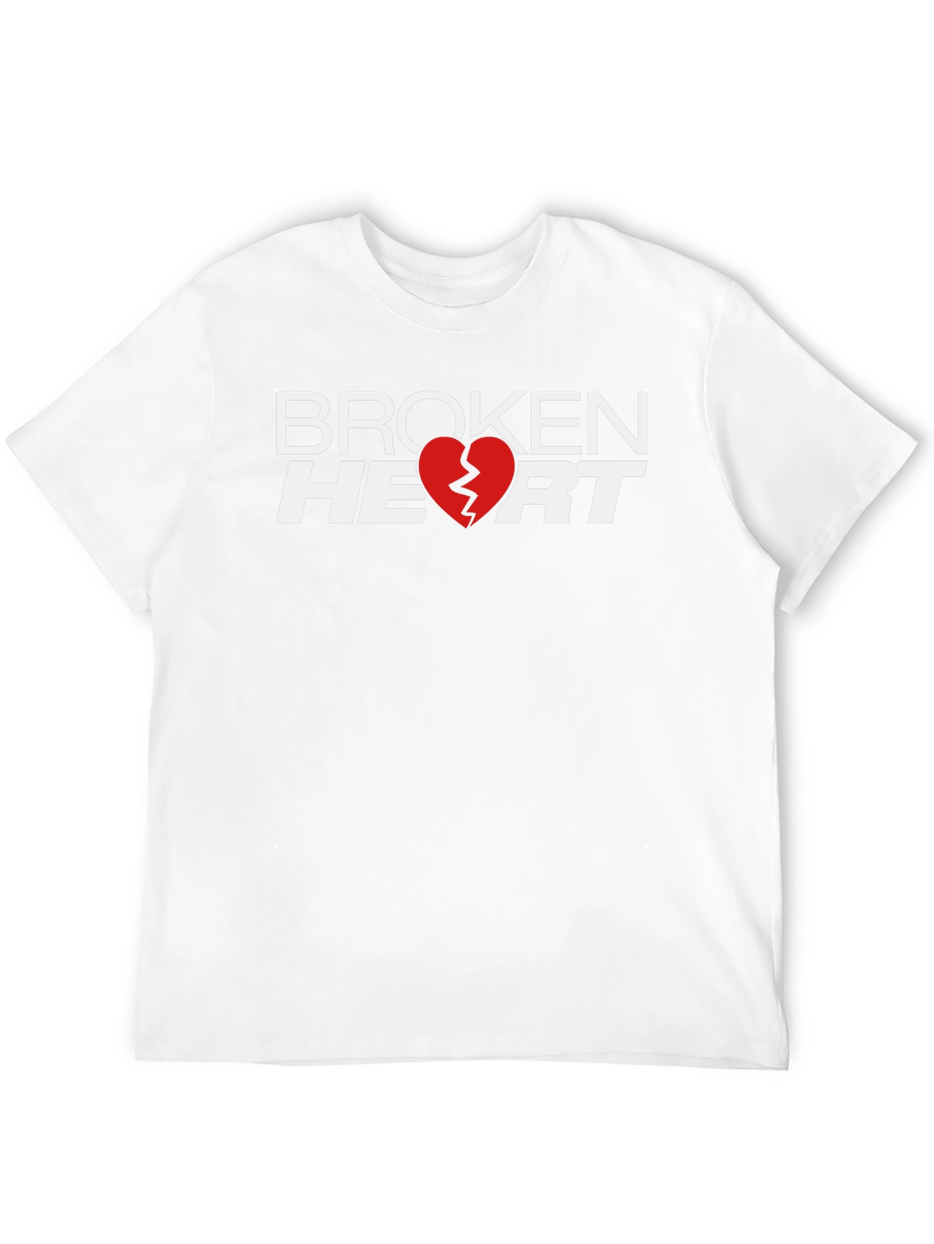 Broken Heart Graphic T-Shirt - Black