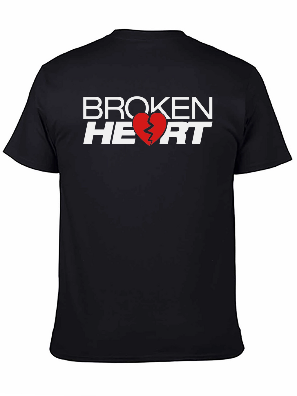 Broken Heart Graphic T-Shirt - Black
