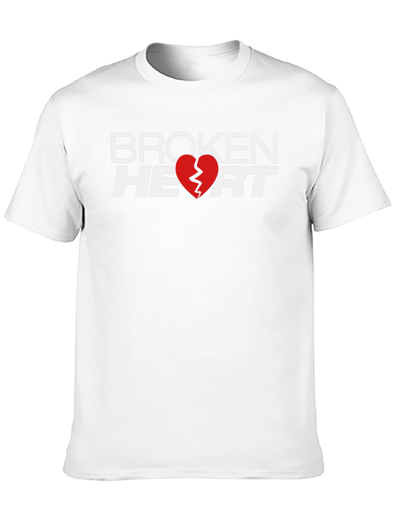 Broken Heart Graphic T-Shirt - Black